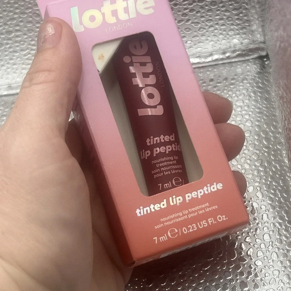 Peptide Lip Tint Nourishing Glaze, Raspberry Jam, 0.23oz, New 7ml Vegan PETA